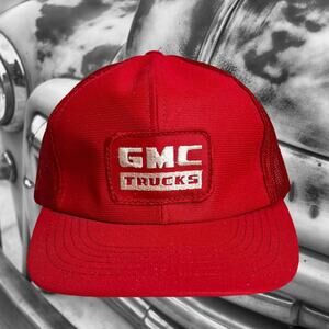 Vintage GMC Trucks Snapback Hat Meshback Trucker Patch By Youngan Small / Medium